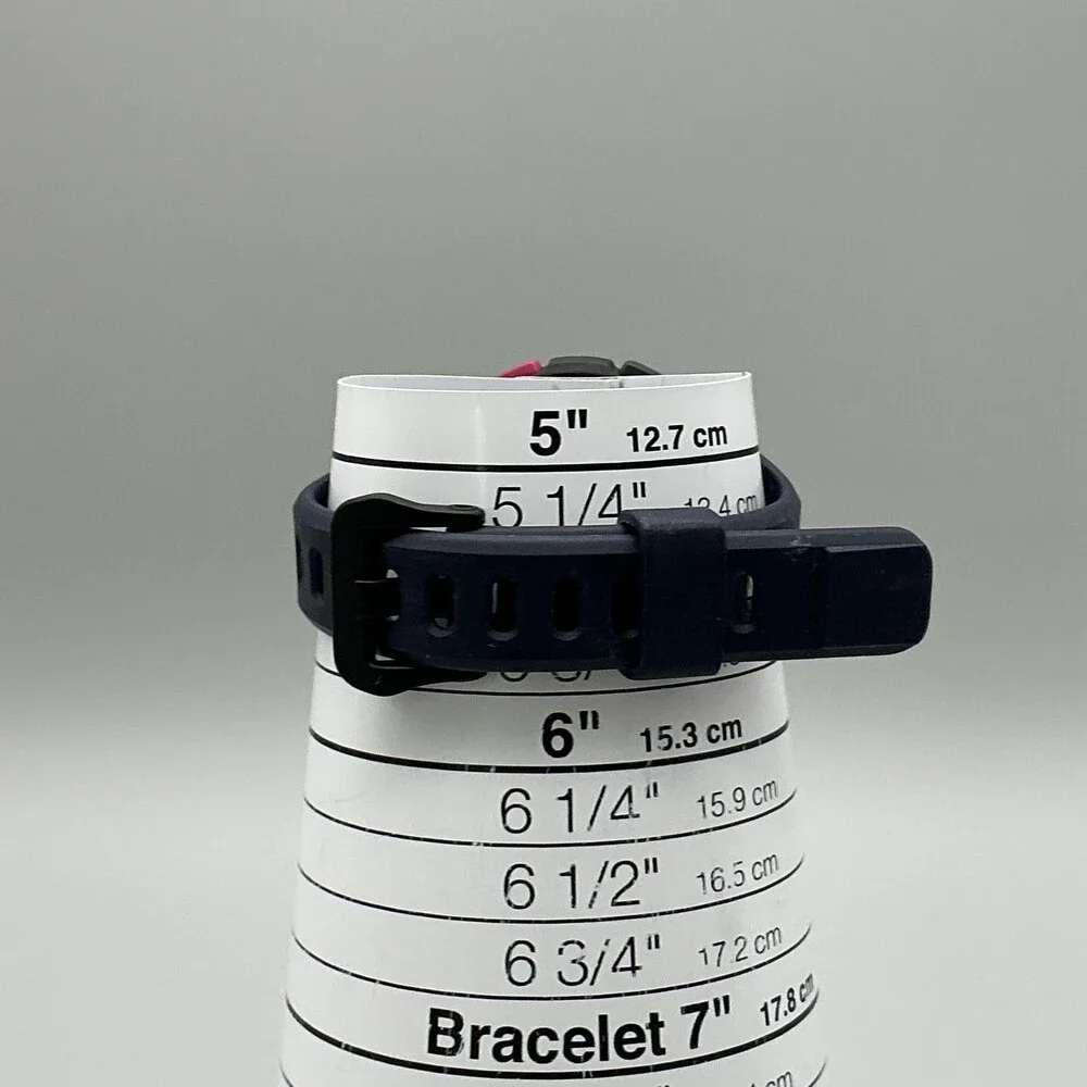 Casio Blue and Black Digital Sport Watch with Pink Accents